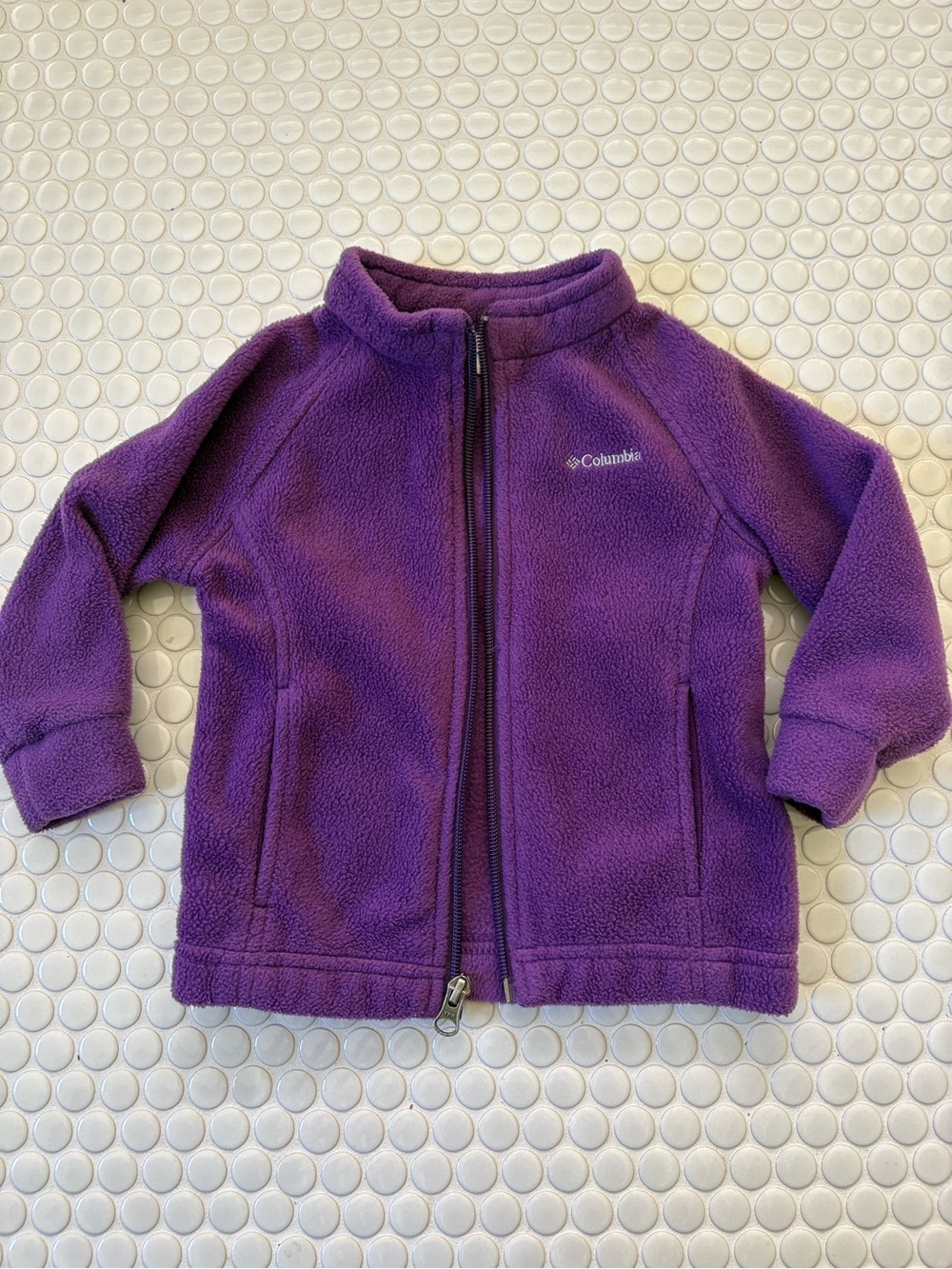 Columbia fleece, purple 12-18 months